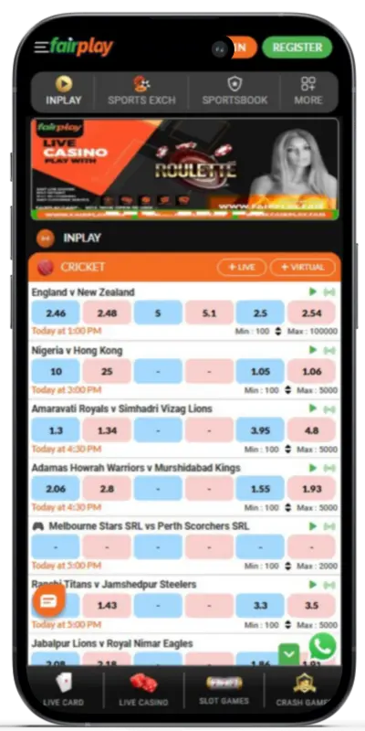 Use the Fairplay Betting App on Android and iOS